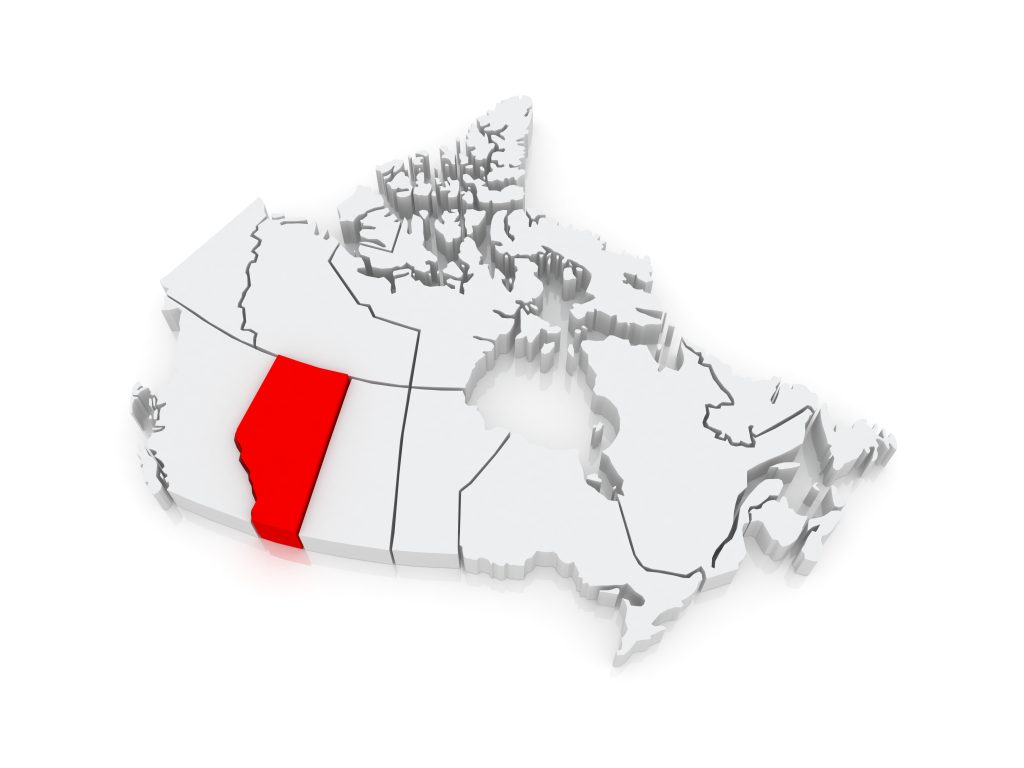 Map of Alberta